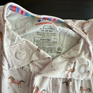 Magnetic Me Baby Sleeper with Horse Print